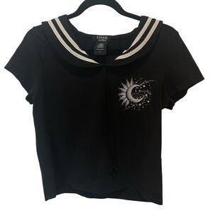 Cosmic Aura - Sailor Collar Crop Top